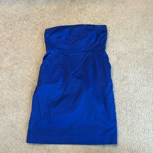 NY&Co Blue Strapless Dress